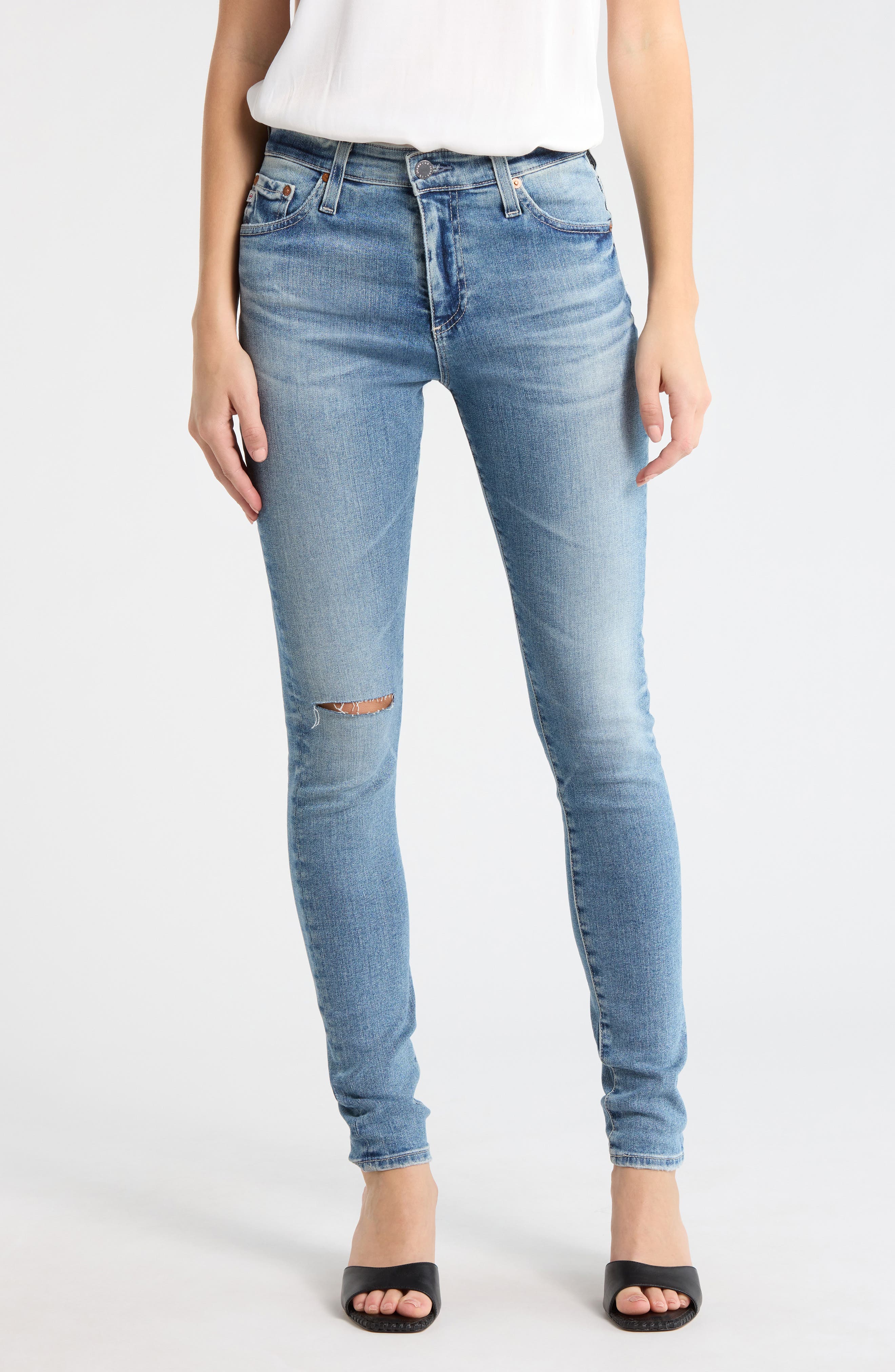 AG The Farrah Mid Rise Skinny Jeans