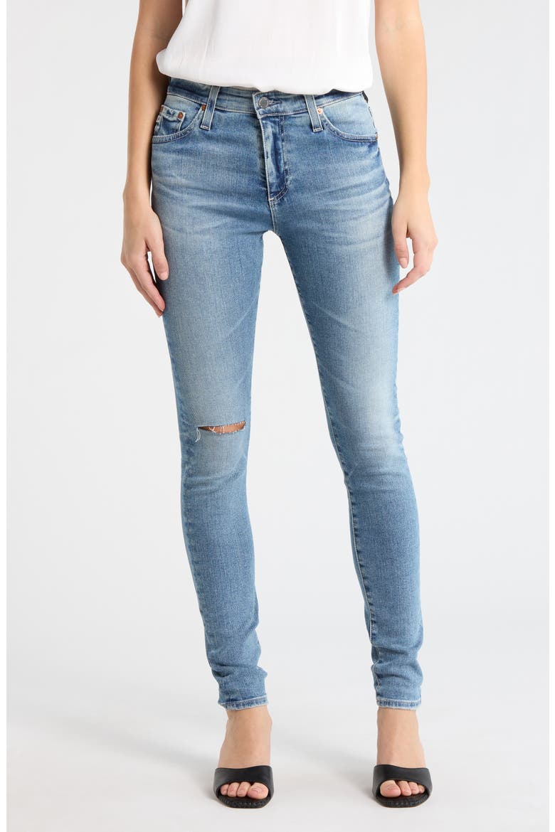 The Farrah Mid Rise Skinny Jeans, Main, color, 23 YEARS SHOWBIZ