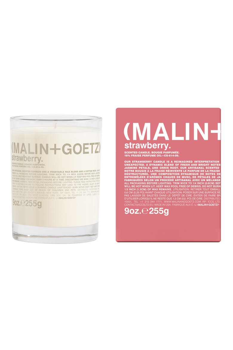 Strawberry Scented Candle, Main, color, NO COLOR