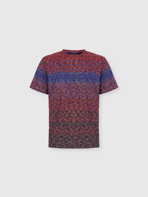 T-shirt With Faded Flame Pattern