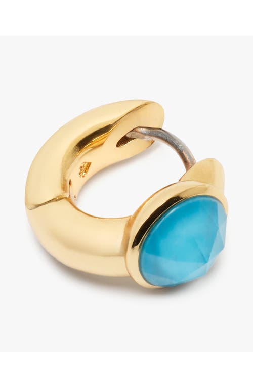 Kate Spade Gemstone-embellished Earrings In Turquoise.