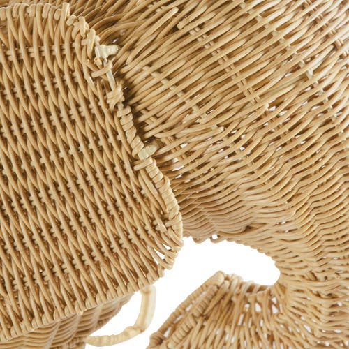 Kaplan Early Learning Company Elephant Washable Wicker Floor Basket In Brown