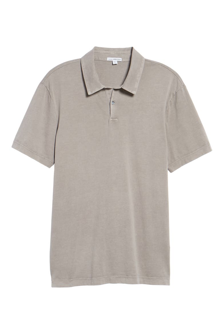Slim Fit Sueded Jersey Polo, Alternate, color, FOSSIL