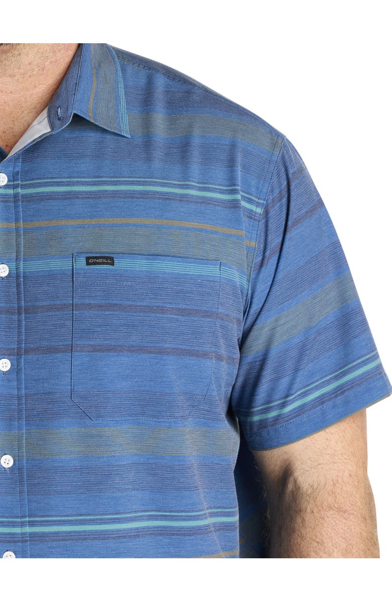 O'Neill Big & Tall TRVLR Series Traverse Striped Sport Shirt, Alternate, color,