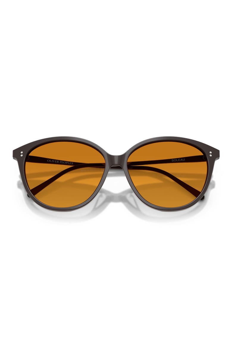 Soleau 60mm Butterfly Sunglasses, Alternate, color, KURI BROWN / COGNAC GRADIENT
