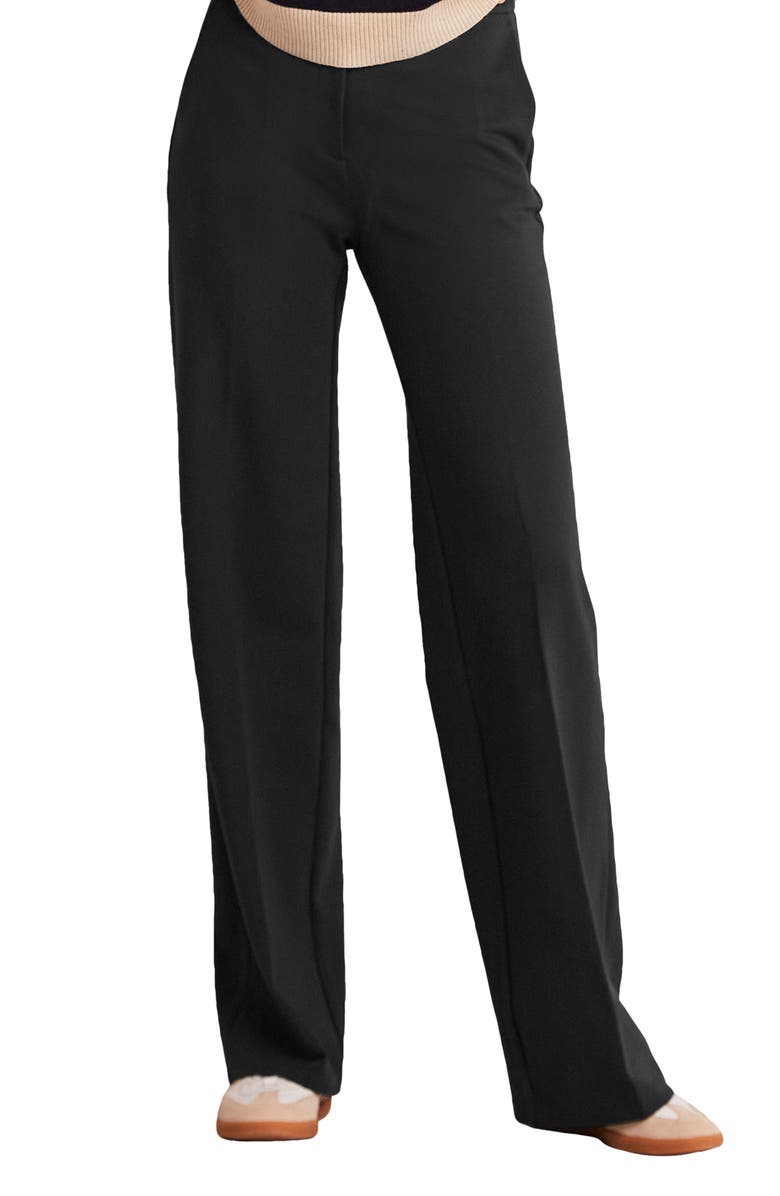 Boden Hampshire Wide Leg Ponte Pants, Main, color,