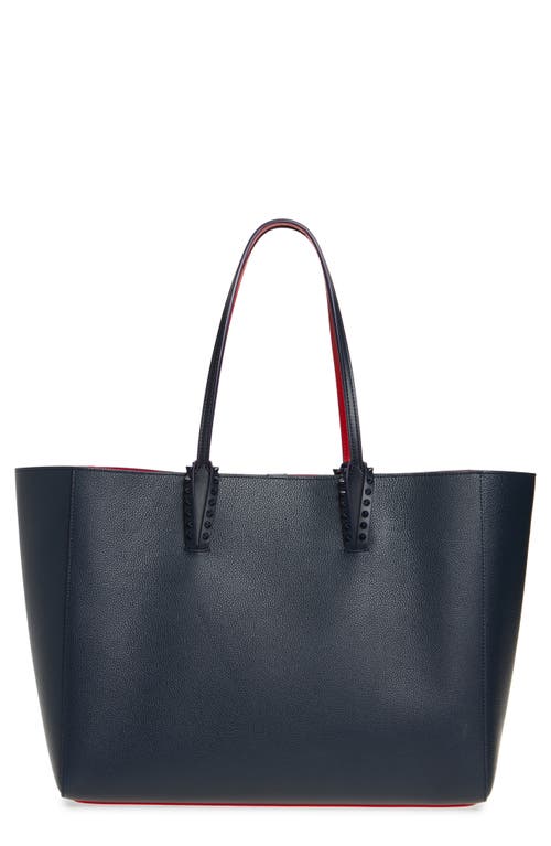 Christian Louboutin Large Cabata Soft Leather Tote Bag In Blue Navy