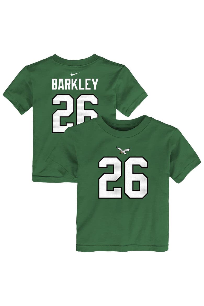 Toddler Nike Saquon Barkley Kelly Green Philadelphia Eagles Player Name & Number T-Shirt, Alternate, color, Kelly Green