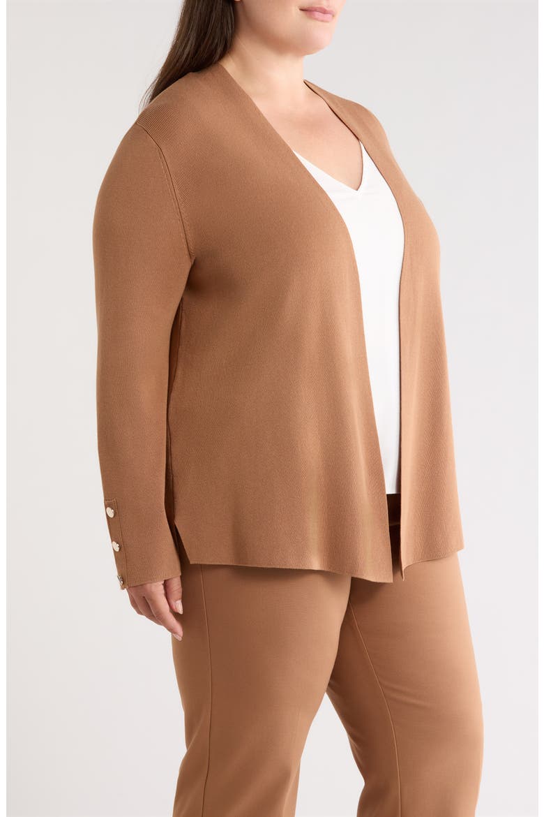Open Front Cardigan, Alternate, color, VICUNA
