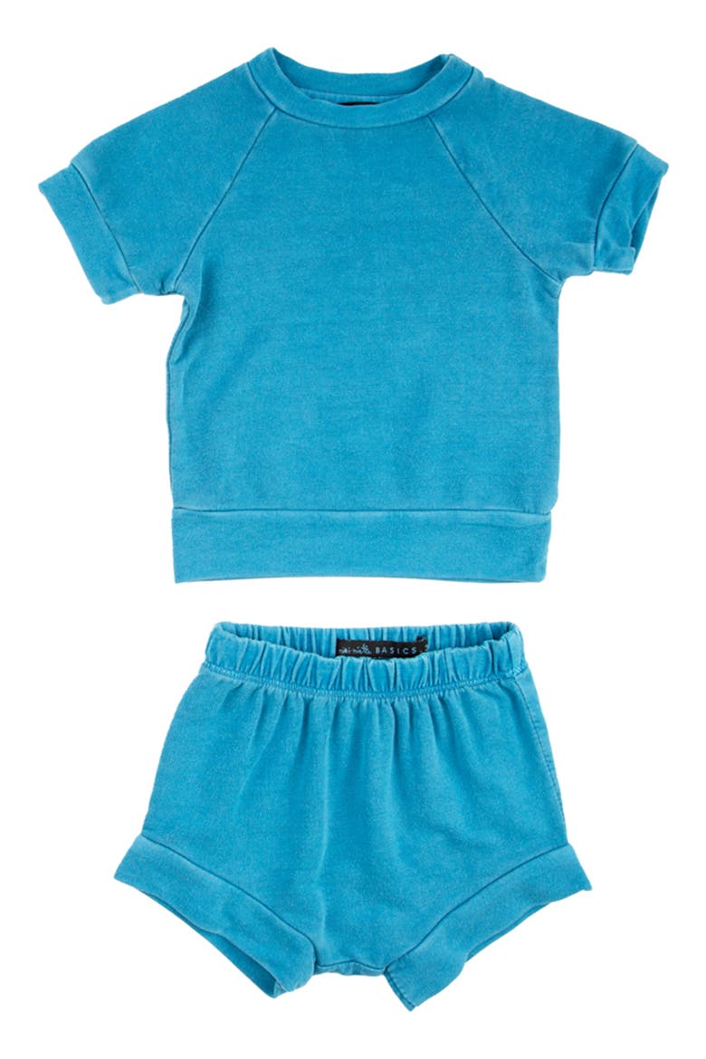 Carlo Jersey Short Sleeve Pullover & Shorts Set, Main, color, HORIZON