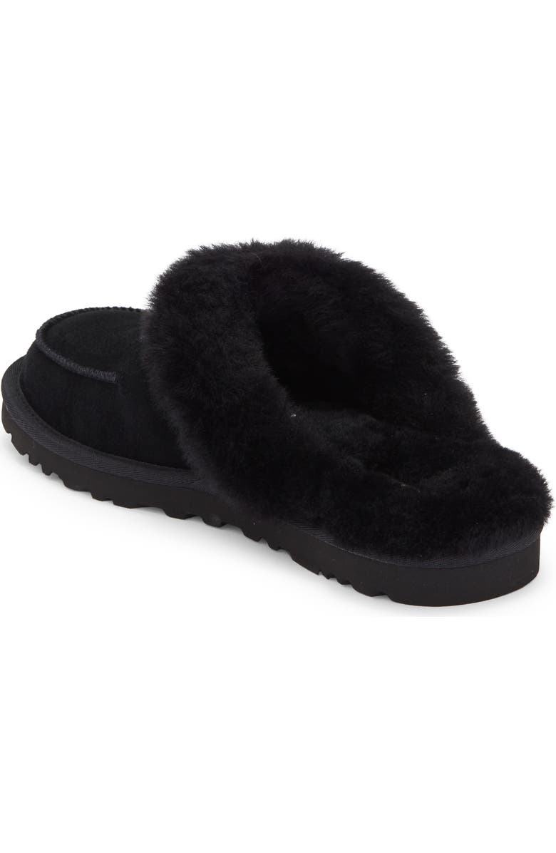 UGG<sup>®</sup> Loria Genuine Shearling Lined Slipper, Alternate, color, Black