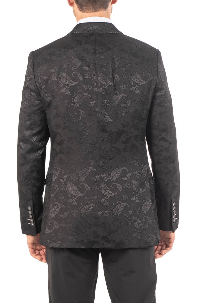 Maceoo Socrate Resistance15 Paisley Jacquard Blazer, Alternate, color, Grey
