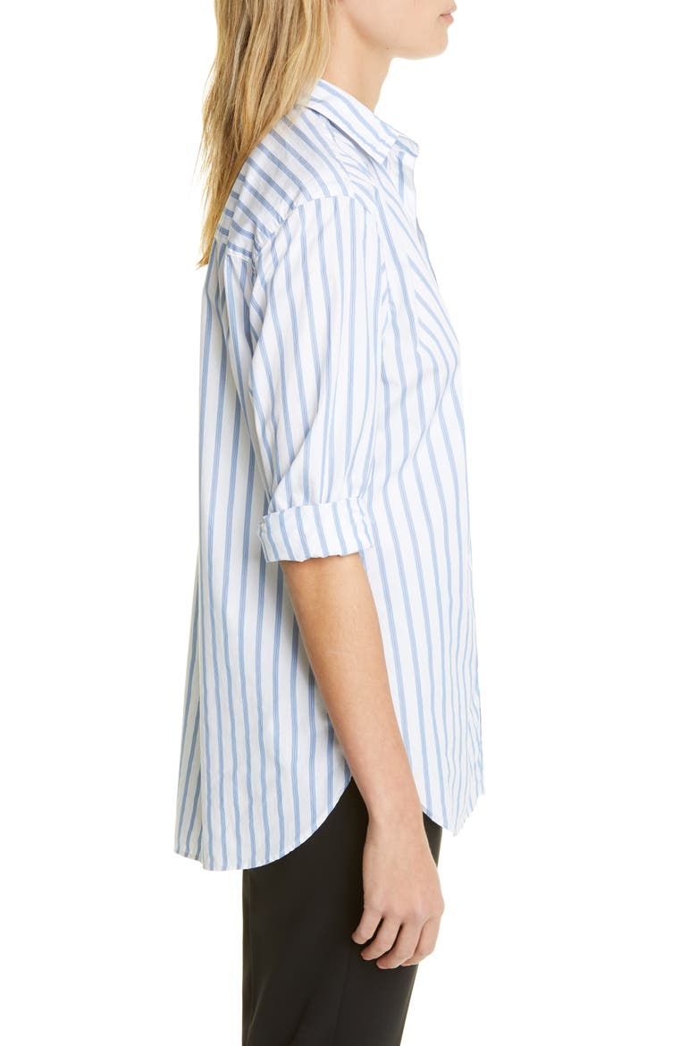 Joedy Stripe Cotton Button-Up Shirt, Alternate, color, MENS BLUE STRIPE