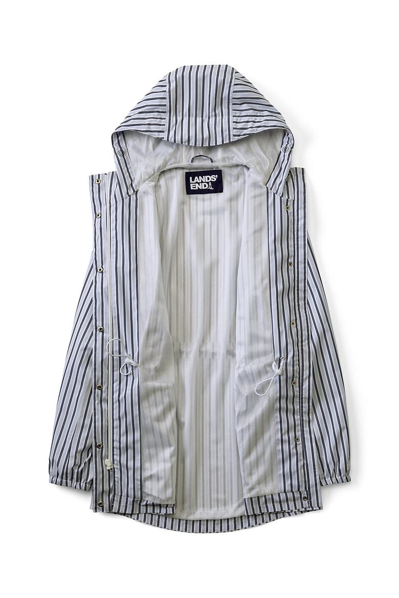 Squall Packable Waterproof Raincoat, Alternate, color, Lavender/Deep Sea Stripe