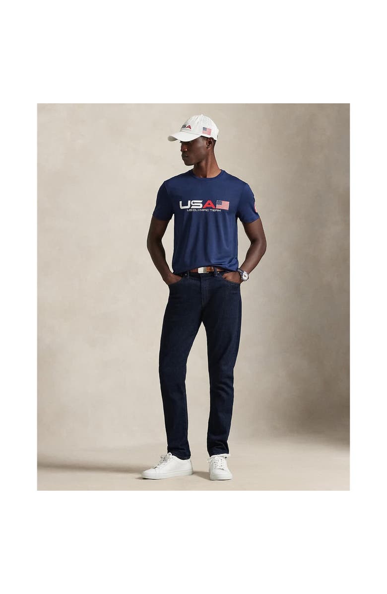 Polo Ralph Lauren Men's Polo Ralph Lauren Team USA Stretch Jersey T-Shirt, Alternate, color, Navy