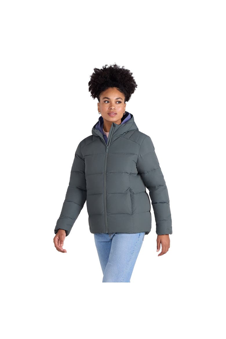 Tech Midweight Down Jacket, Alternate, color, Dark Khaki