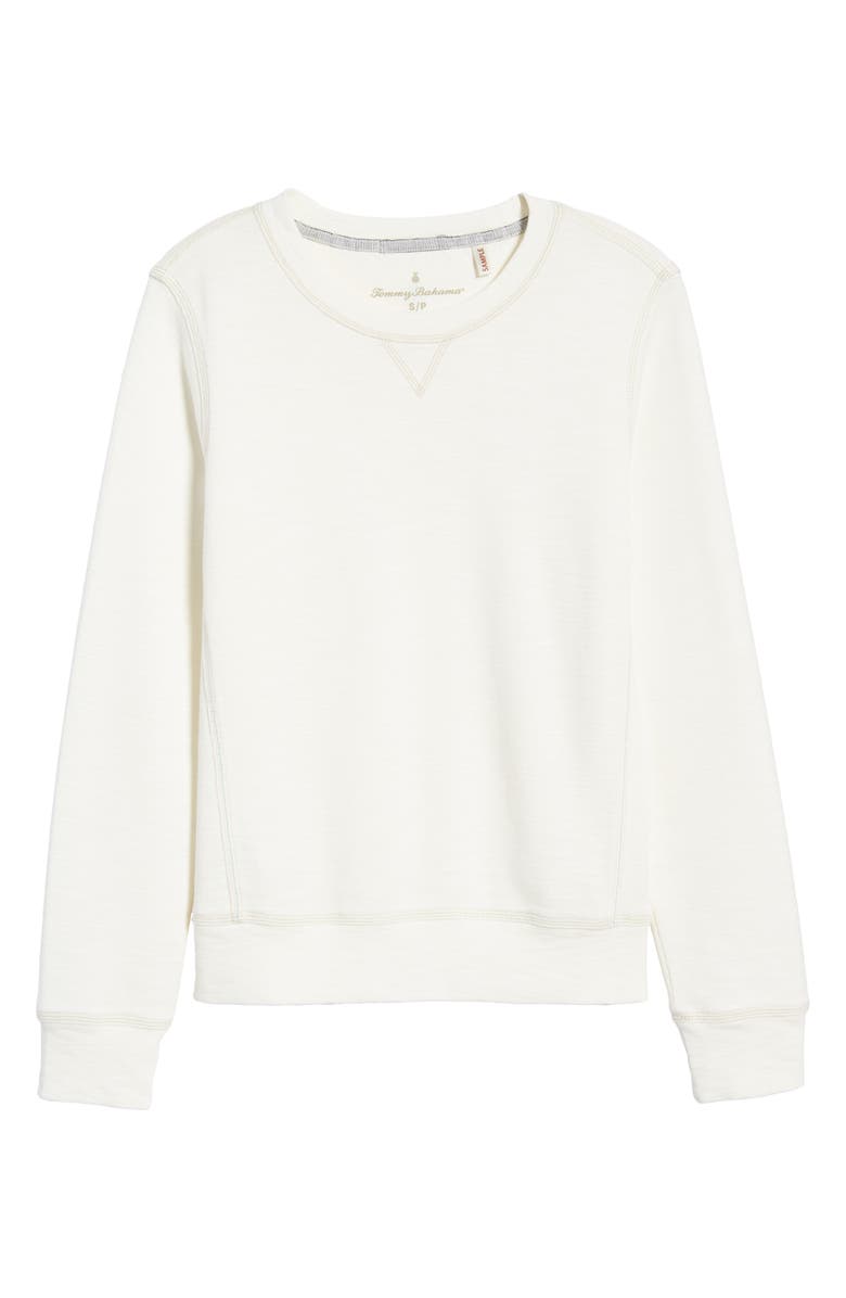 Tommy Bahama Women's Tobago Bay Crewneck Sweatshirt, Alternate, color, Coconut