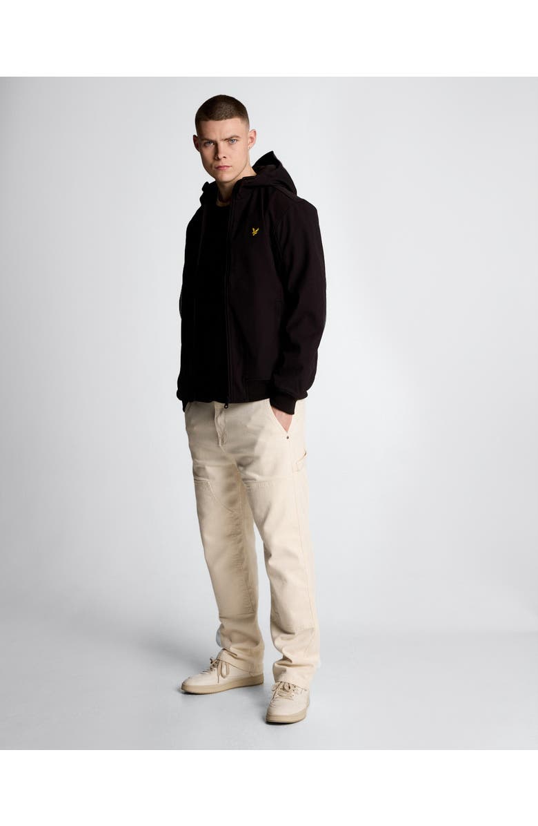 Lyle & Scott Mesh Back Long Sleeve Softshell Jacket, Alternate, color, Jet Black