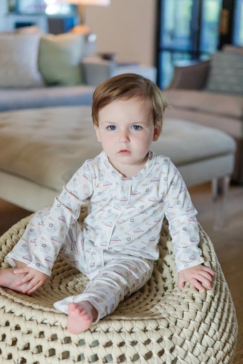 Lila And Hayes Graham Boys' Romper In Pirates