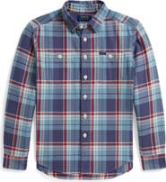 Polo Ralph Lauren Kids' Plaid Lightweight Flannel Shirt