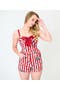 selected White & Red W/ Elephant Print