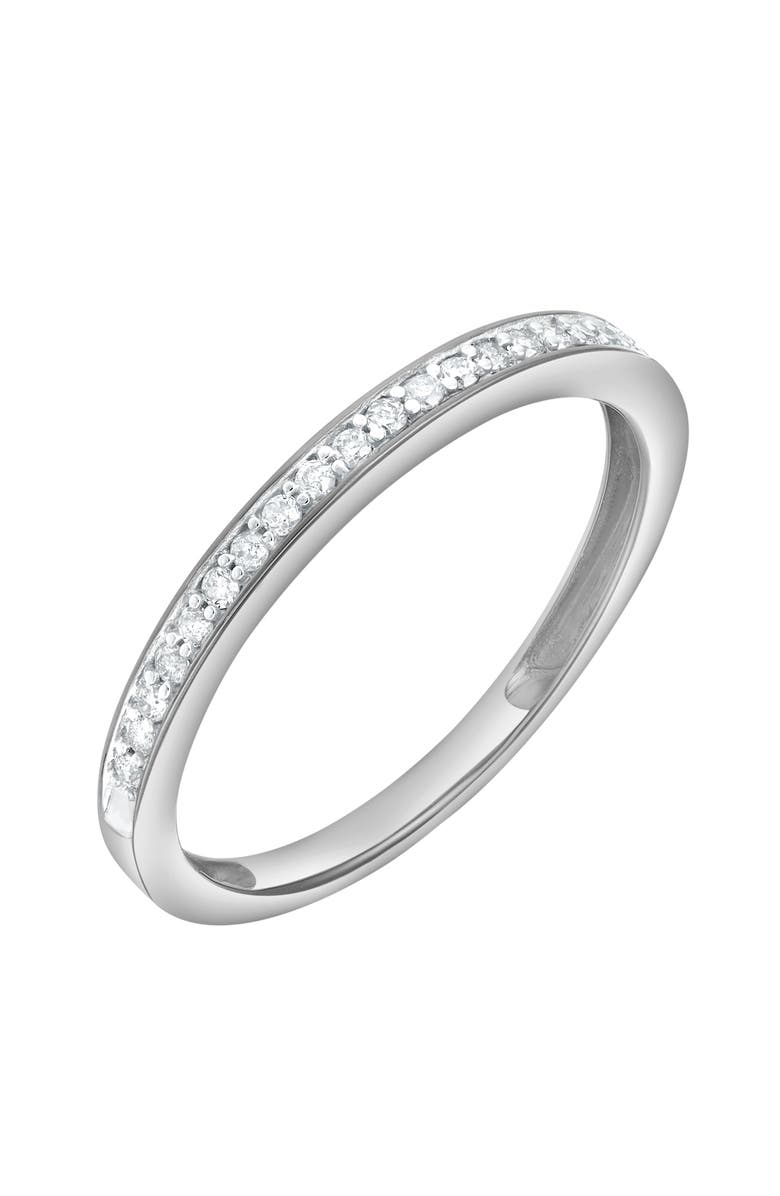 LuvMyJewelry Veyora 14K Diamond Band - 0.10 ct, Alternate, color, 14K White Gold