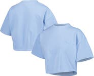 LUSSO Men's Lusso Light Blue Golden State Warriors Nola Faded Tonal Cropped T-Shirt