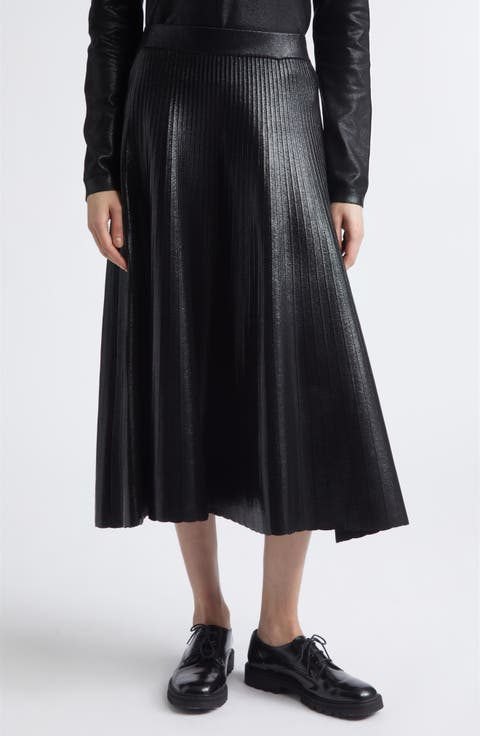 Anya Shimmer Pleated Skirt