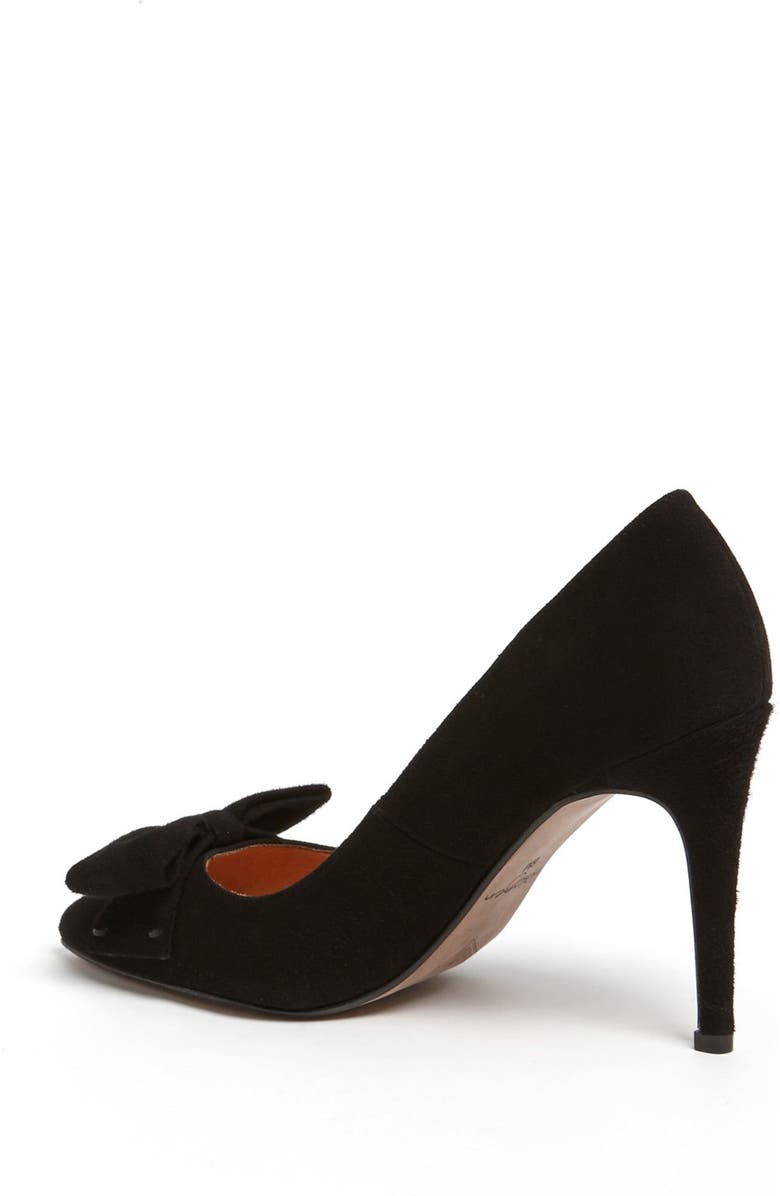 Halogen<sup>®</sup> 'Marla' Suede Bow Pointy Toe Pump, Alternate, color,