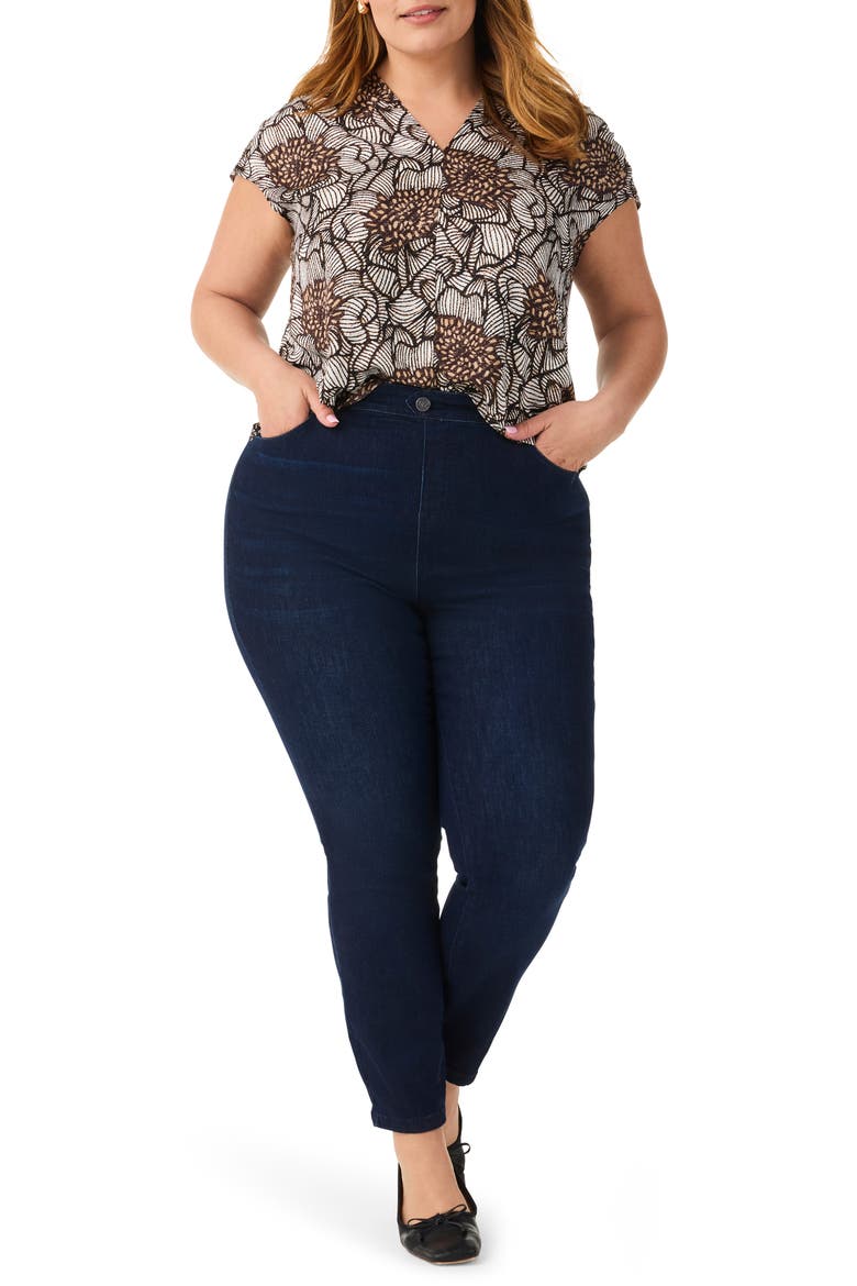 Petal Bloom Short Sleeve Top, Alternate, color, NEUTRAL MULTI