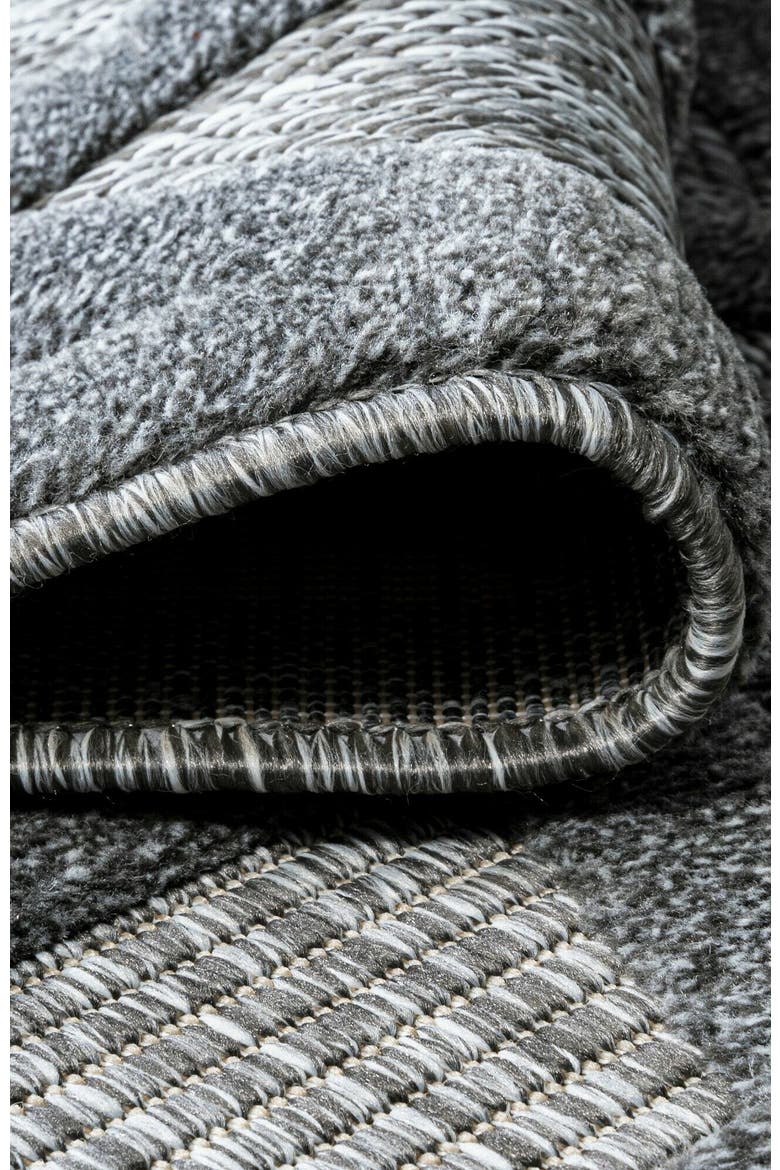 Talaia Neutral Geometric Indoor/Outdoor Area Rug, Alternate, color, Dark Gray