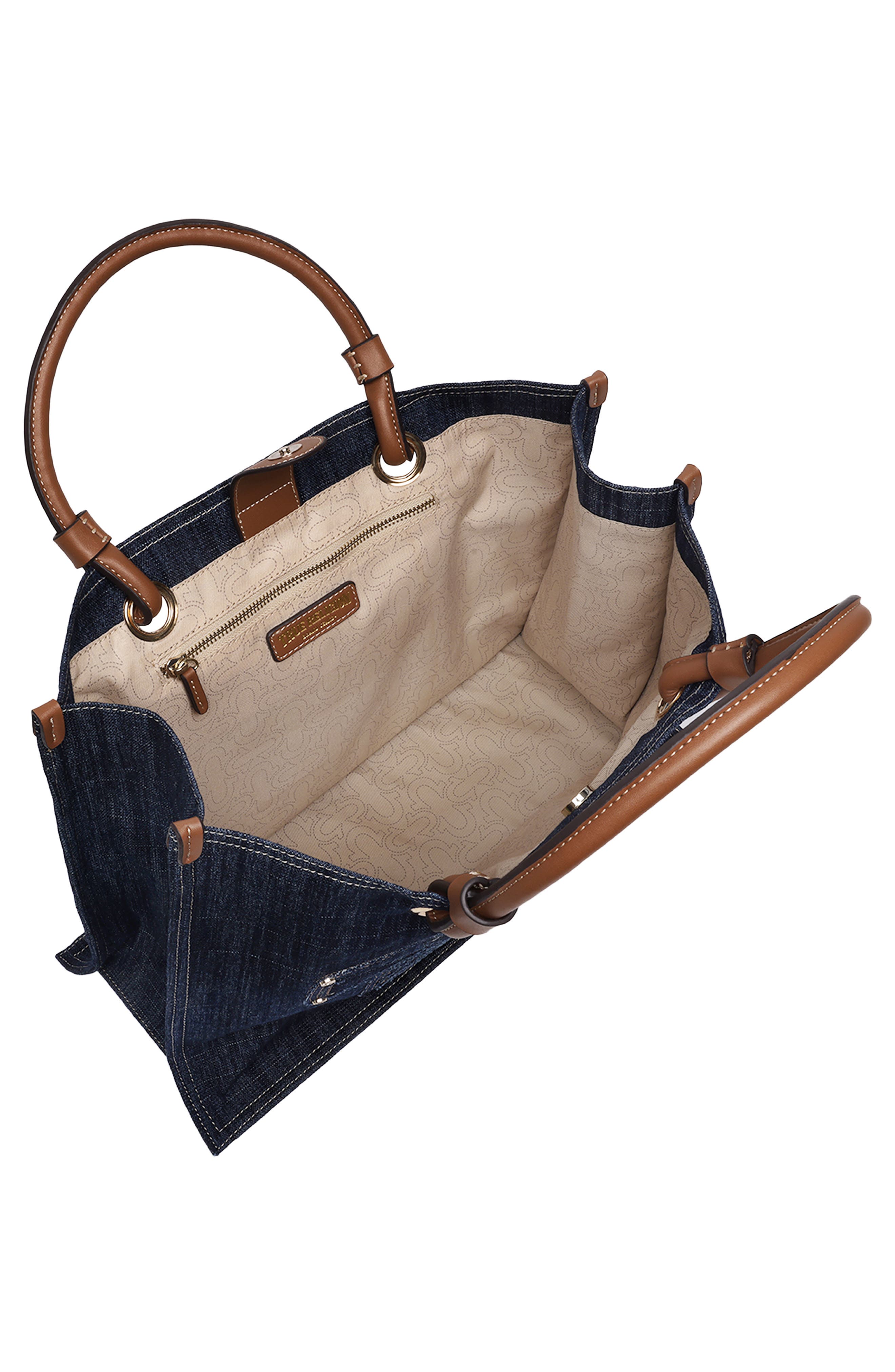 True Religion Andi Embroidered Horseshoe Tote, Alternate, color, 