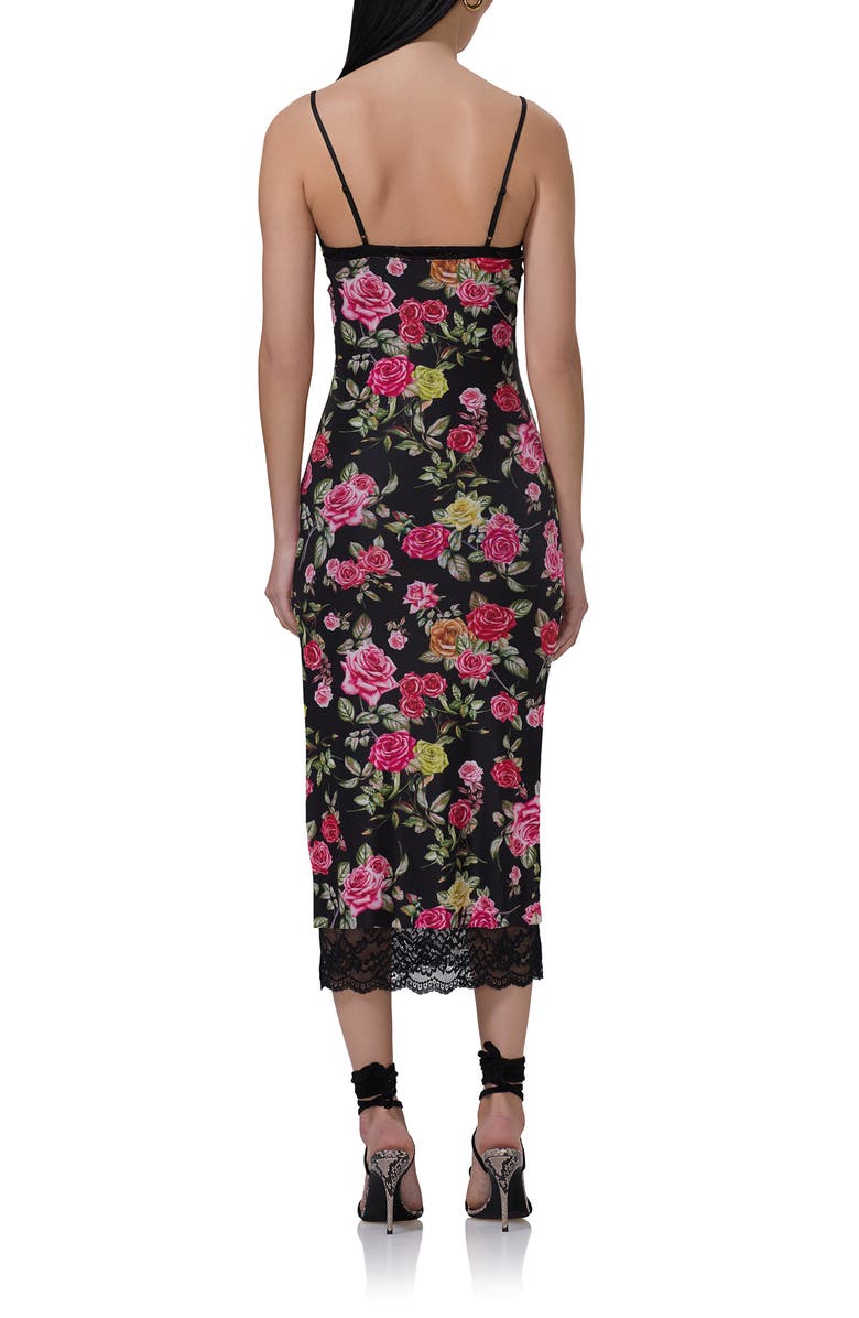 AFRM Nissa Lace Trim Midi Slipdress, Alternate, color,