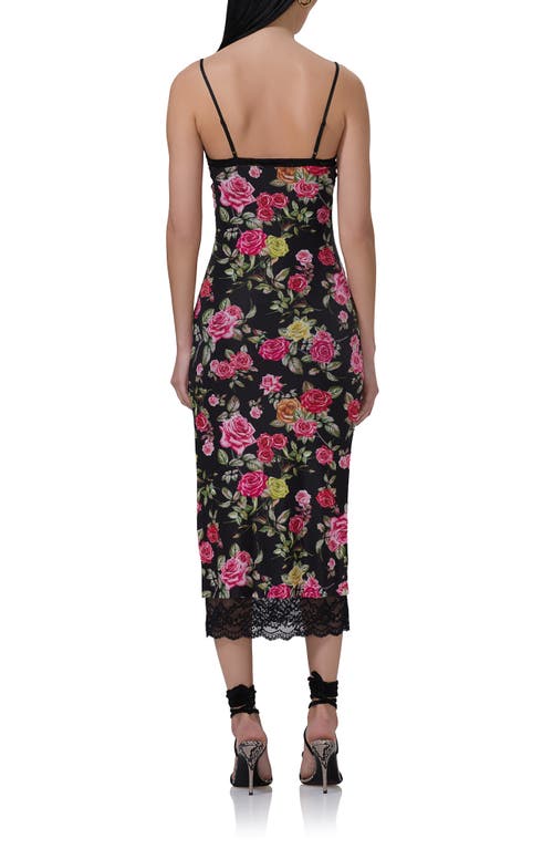 AFRM AFRM NISSA LACE TRIM MIDI SLIPDRESS