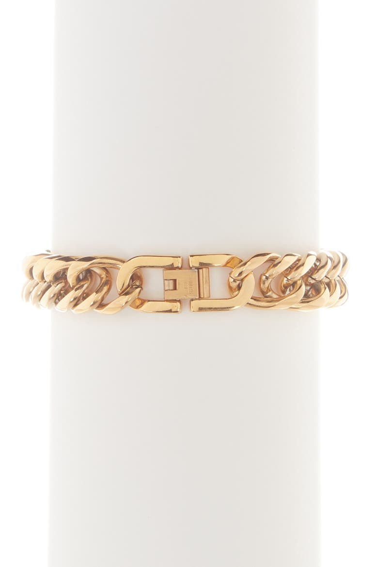 Chain Link Bracelet, Alternate, color, YELLOW