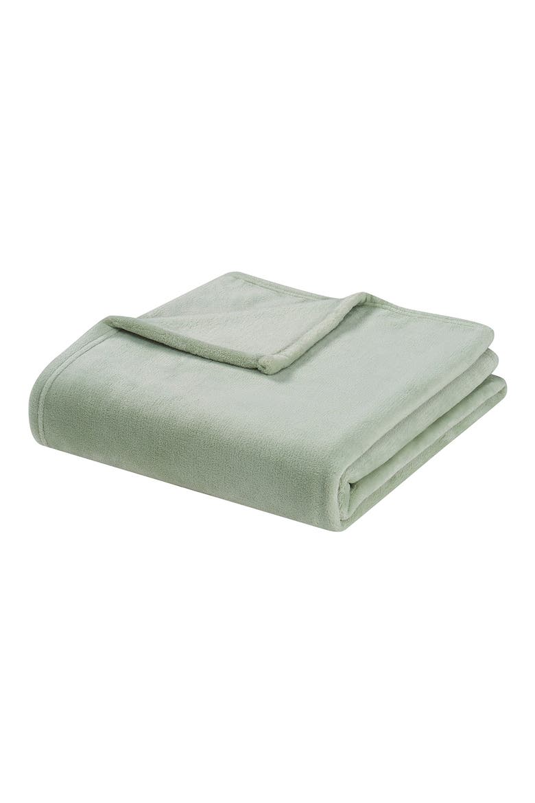 Plush Throw Blanket, Main, color, DESERT SAGE