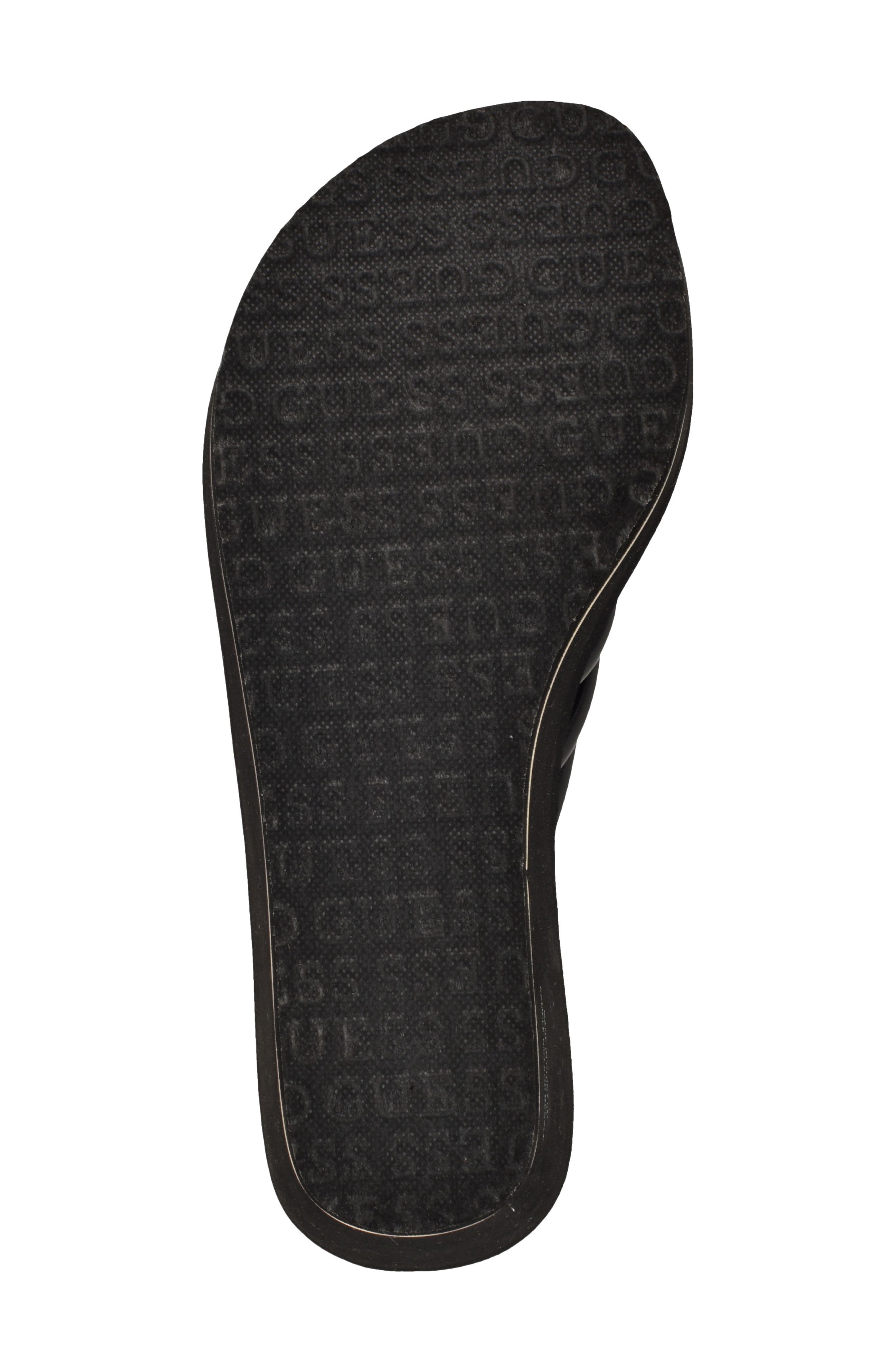 GUESS Sabrie Platform Wedge Sandal, Alternate, color, Black