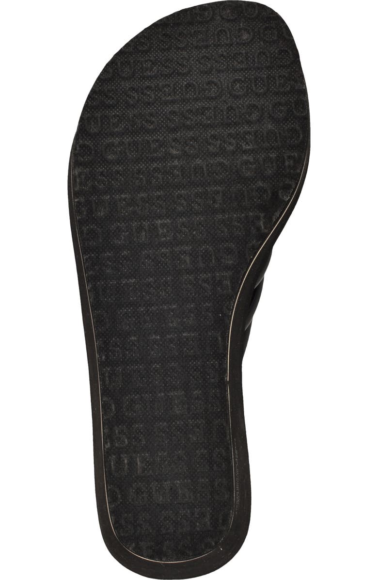 GUESS Sabrie Platform Wedge Sandal, Alternate, color, Black