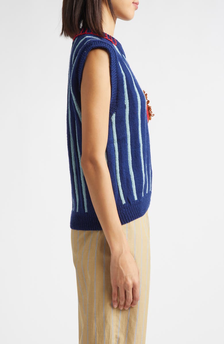 KÚR Stripe Wool Blend Sweater Vest, Alternate, color,