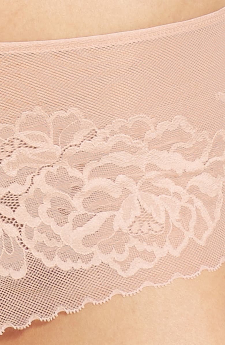 Natori Flora Boyshorts, Alternate, color, Cameo Rose