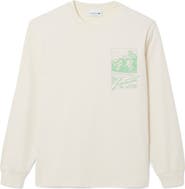 Lacoste Classic Fit Long Sleeve Cotton Graphic T-Shirt