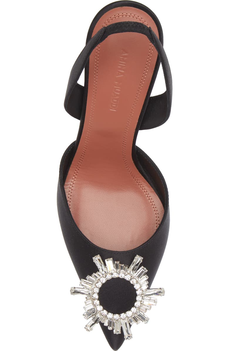 Amina Muaddi Begum Glass Pointed Toe Slingback Pump, Alternate, color,
