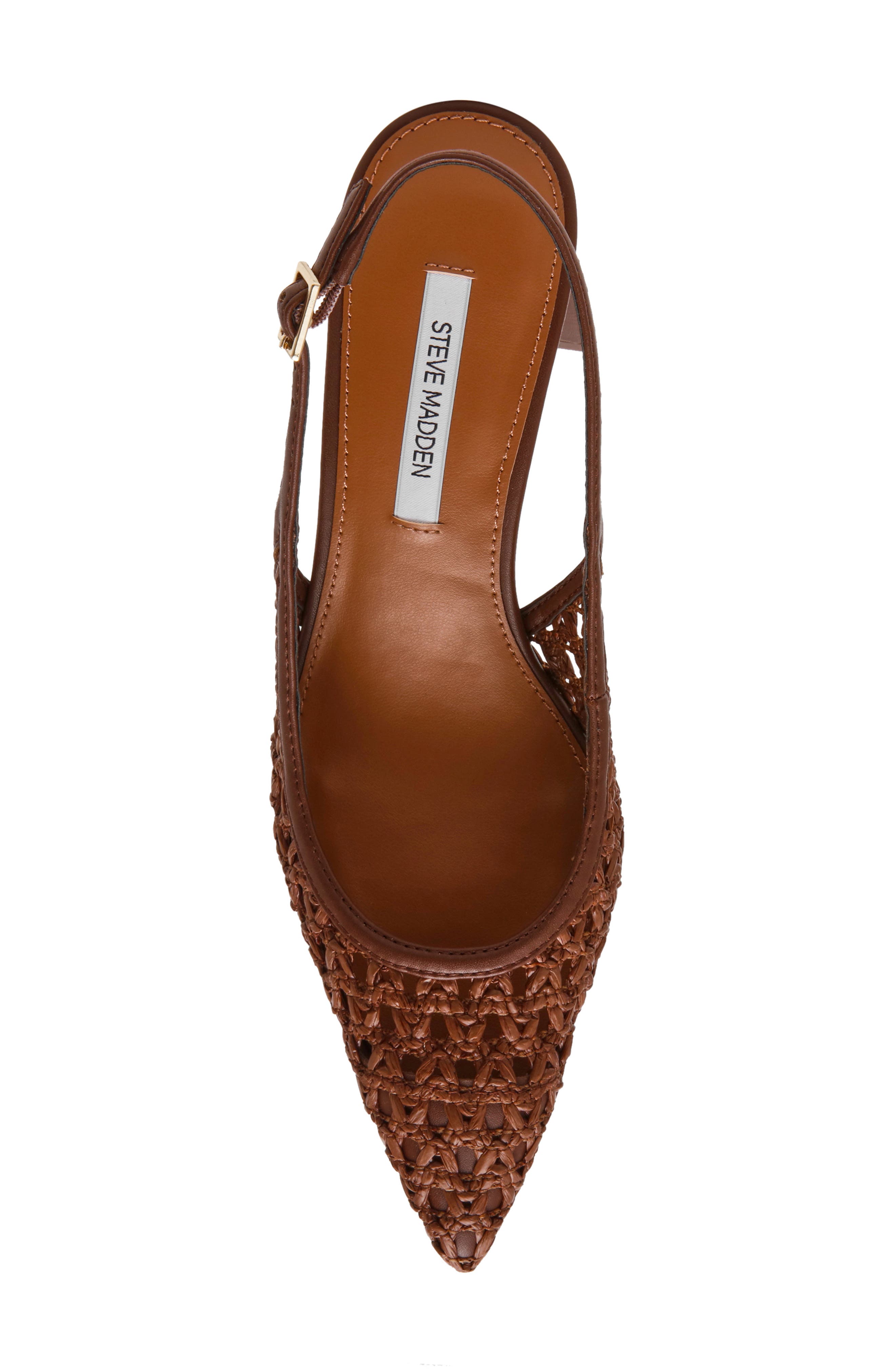 Steve Madden Robyn Pointed Toe Slingback Pump, Alternate, color, Brown