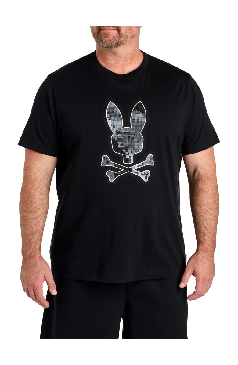 Psycho Bunny Big & Tall Olivier Graphic Tee, Main, color, Black