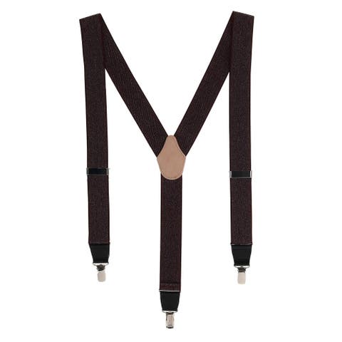 Men's NoHo Herringbone 35mm Clip End Elastic Braces