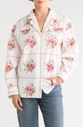 Longchamp Windowpane Print Long Sleeve Button-Up Shirt