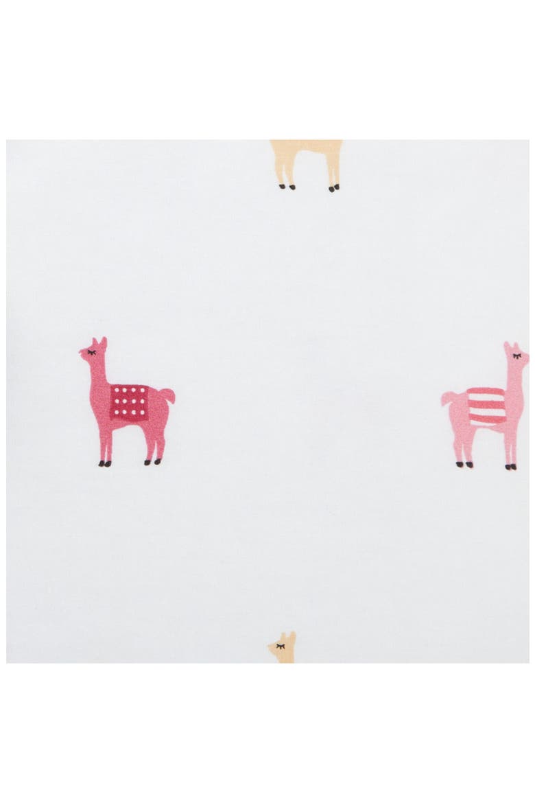 Miss Llama 200 Thread Count Cotton Percale Sheet Set, Alternate, color, DARK PINK