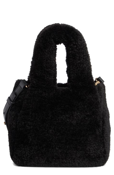 Faux Shearling Mini Satchel