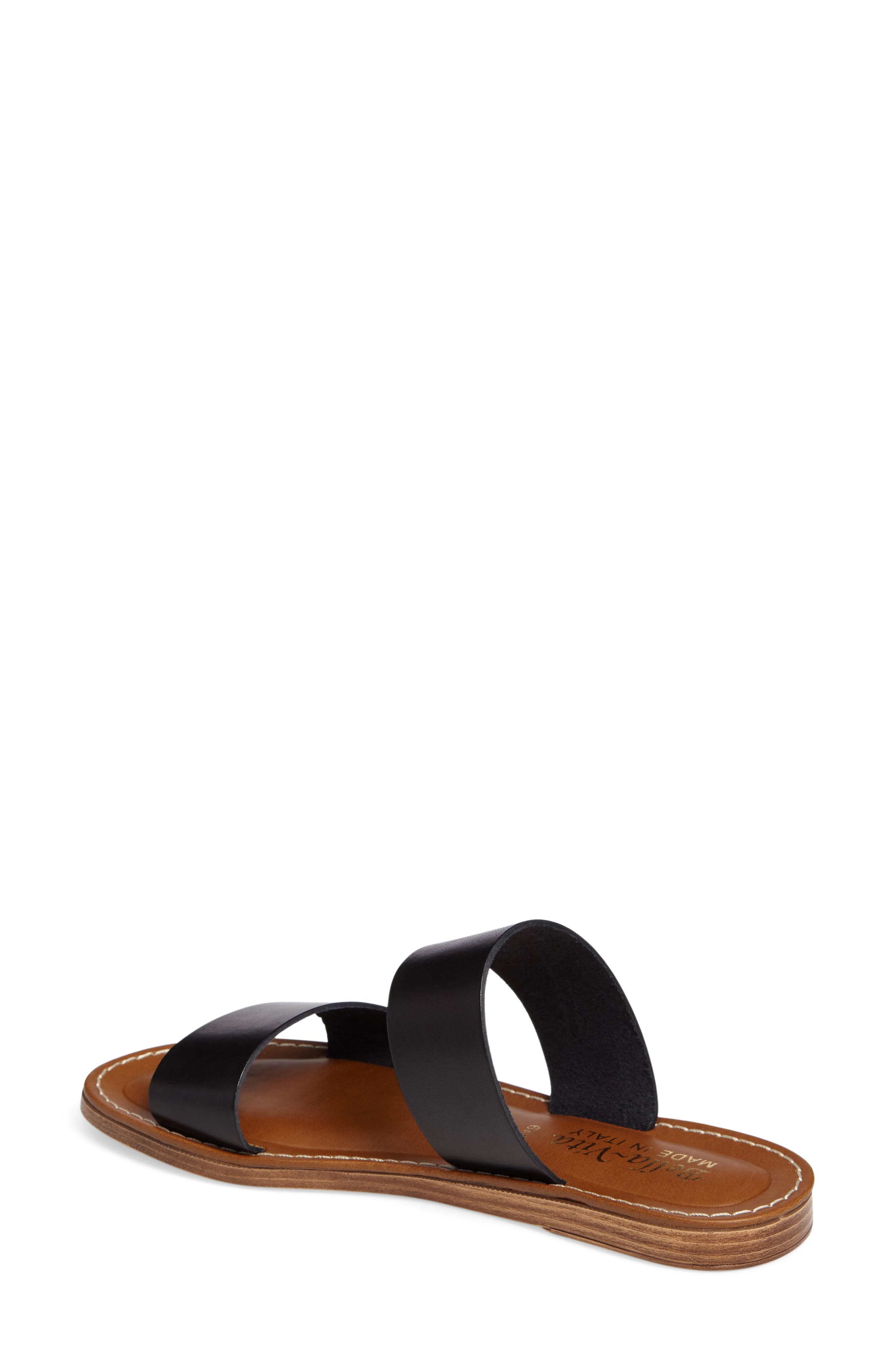 Imo Slide Sandal, Alternate, color, BLACK LEATHER