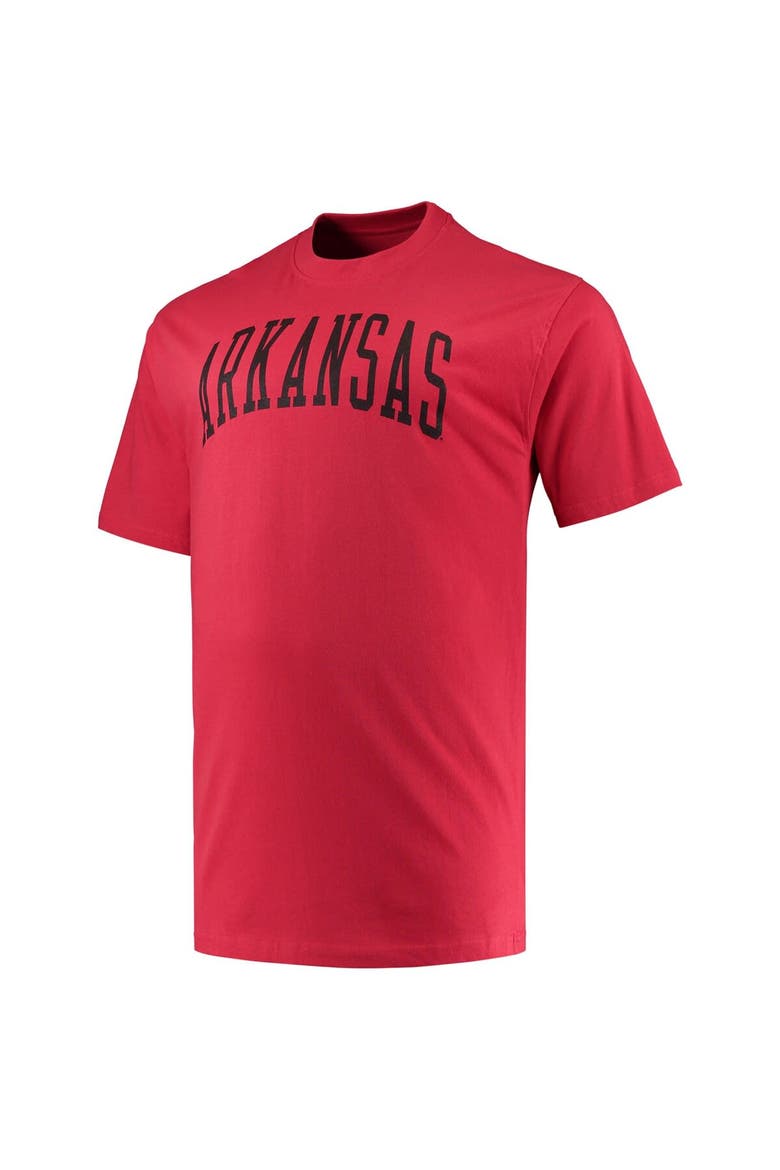 Men's Champion Cardinal Arkansas Razorbacks Big & Tall Arch Team Logo T-Shirt, Alternate, color, Cardinal